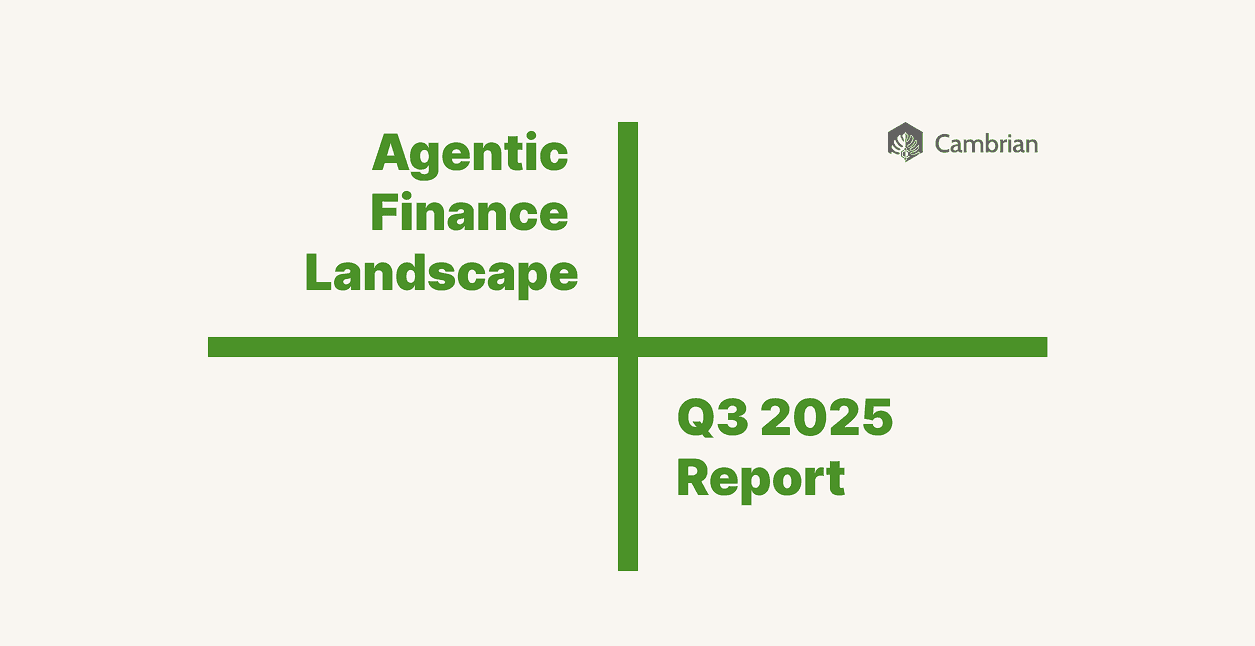 Featured image for The Agentic Finance Landscape Report: Q3 2025 Edition